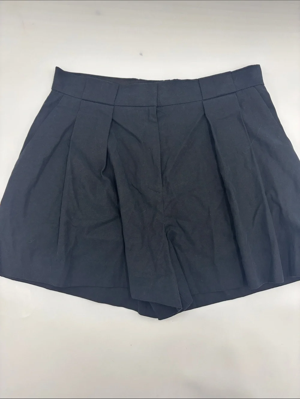 MANGO Greta Pleat Front Shorts